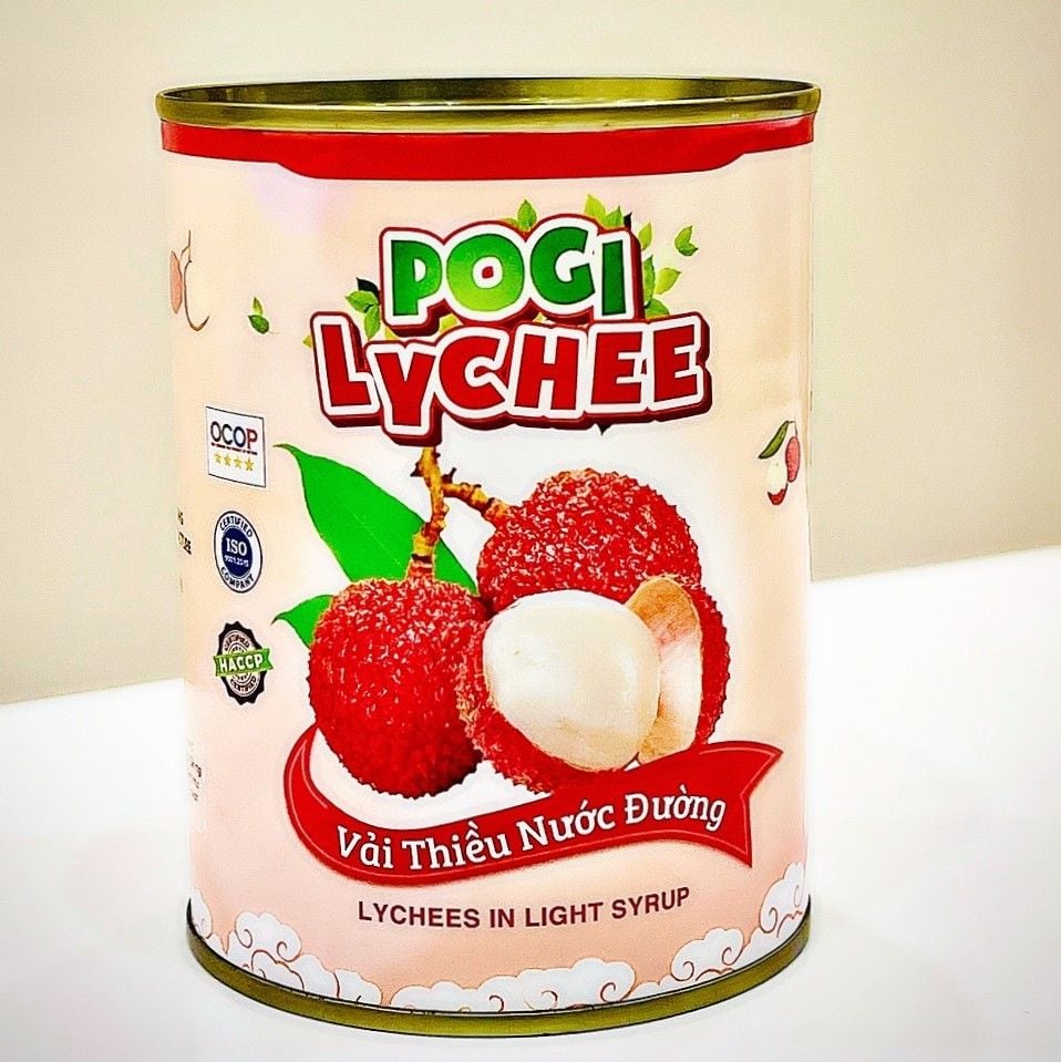 Ocop - Vải thiều nước đường Vifoco 565gr