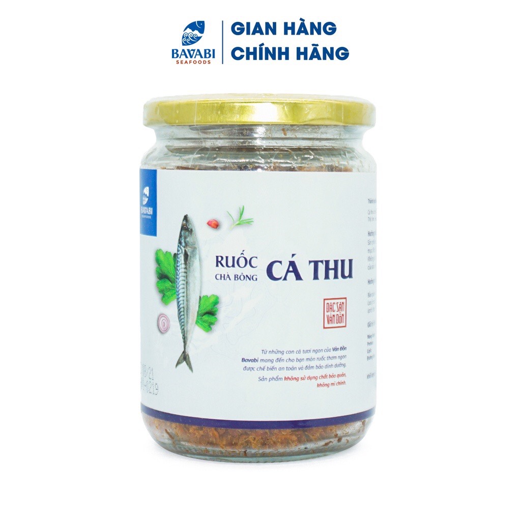 Ruốc chà bông cá thu Bavabi (Lọ 120gr)