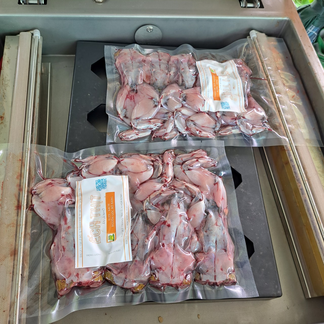 Ếch thương phẩm - Hút chân không - Giao nội tỉnh Đà nẵng - Túi 1 kg