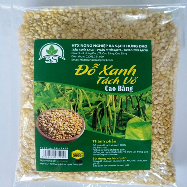 Đỗ Xanh Tách Vỏ - 500g