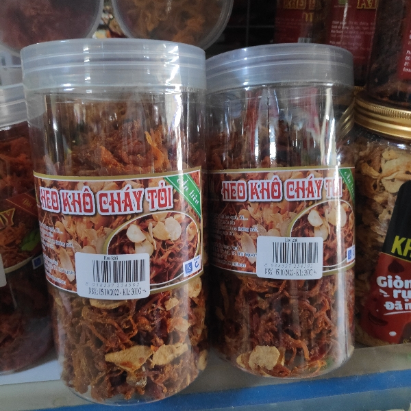 HEO KHÔ CHÁY TỎI 300gr