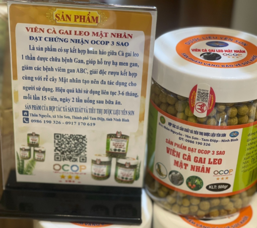 OCOP Ninh Bình - Viên Cà gai leo mật nhân 500g