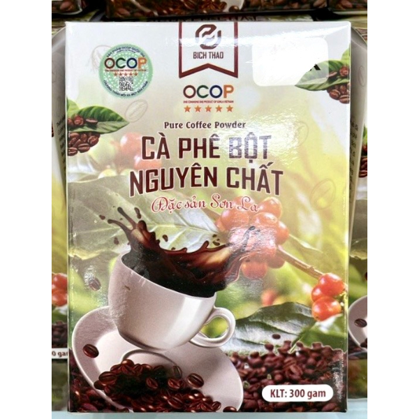 OCOP - Cà Phê Bột Nguyên Chất Bích Thao - Hộp 300g