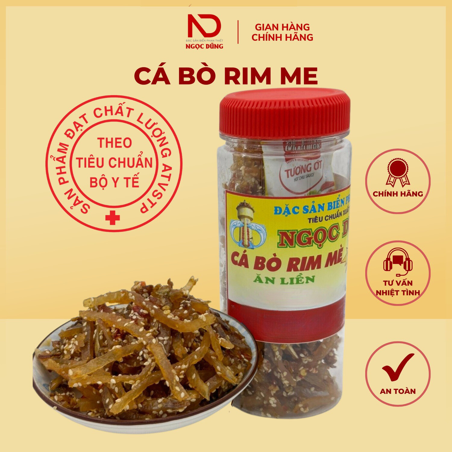 Cá Bò Rim Me Ngọc Dũng - Hộp 200g