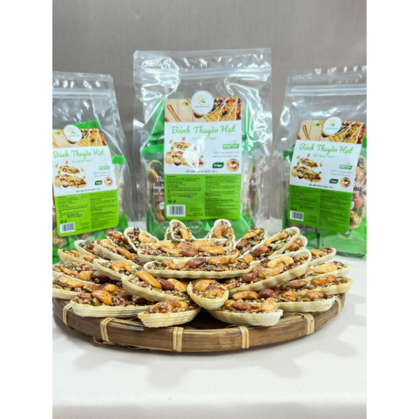 OCOP - Bánh Thuyền Hạt Khánh Giang - Túi 200g