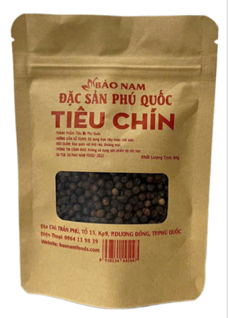 Tiêu Chín Phú Quốc - Túi 60g