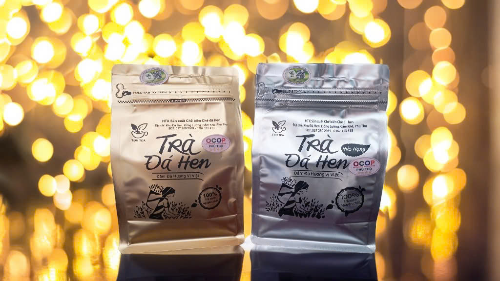 OCOP - Chè Xanh Đá Hen Túi zíp 200gram