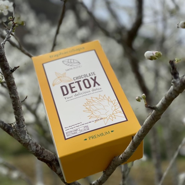 OCOP - Bột Cacao - AtisoActiso TRAPHACOSAPA Chocolate Detox Thanh Lọc Cơ Thể Giảm Căng Thẳng Hộp 12 Gói