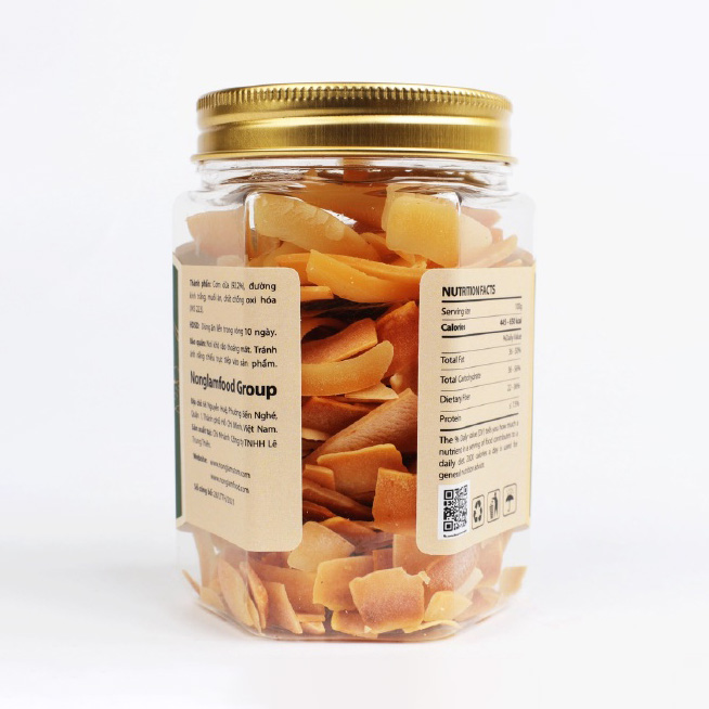 Dừa Bến Tre sấy giòn Nonglamfood hũ 100g