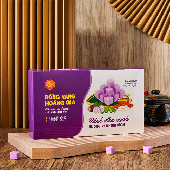 OCOP - Bánh Đậu Xanh Hoàng Gia Hương Vị Khoai Môn 300g