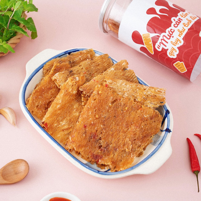 Mực Cán Tẩm Gia Vị Ăn Cùng Bà Tuyết - Hộp 200g