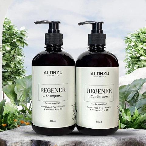 Regener Shampoo - Dầu gội phục hồi tóc hư tổn Alonzo
